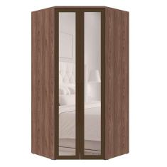 guarda-roupa modulado com espelho au i 2 pt 3 gv marrom