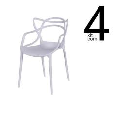 Conjunto 4 Cadeiras Allegra - Branca - Ordesign