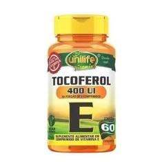 Vitamina E 400Ui  (Tocoferol) - 60 Cápsulas - Unilife