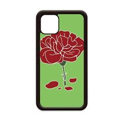 Red Carnation Planta de flores para iPhone 12 Pro Max Capa para Apple Mini Mobile Case