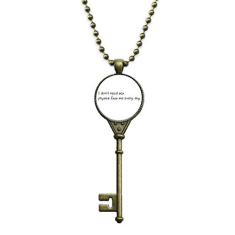 DIYthinker Colar com citação sobre a física Art Déco, presente moderno para chaveiro, colar com pingente e corrente enfeitada