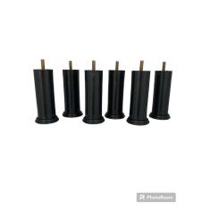 Kit 50 Pés Pretos  para Cama Box 12cm Altura