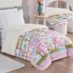 Coberdrom Dorothy Solteiro Dupla Face Sherpa Toque Lã - Casa Show Enxo