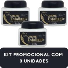 Creme Esfoliante San Jully com Sebo de Carneiro Pote 240g Kit Promocio