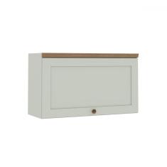 Armário Aéreo Cozinha 80cm Iluminata 100% Mdf 1 Porta Basculante Mint - Geniallex
