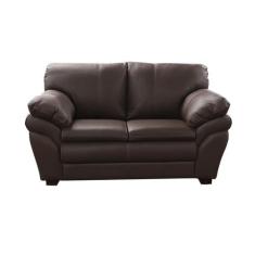Sofá de Couro Gana 2 lugares Marrom Pigmentado - Mempra Design