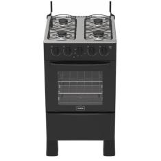 Fogão Ares Plus 4 bocas Preto - Realce