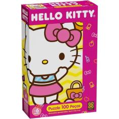Quebra-Cabeça - 100 Peças - Hello Kitty - Grow - 4676