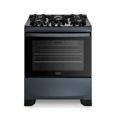 Fogão Dako 5 Bocas A Gas Supreme Timer Glass Titanium Bivolt