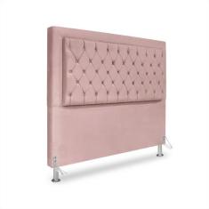 Cabeceira de Cama Box Casal 140 cm  Baronesa - Click Home, Rose