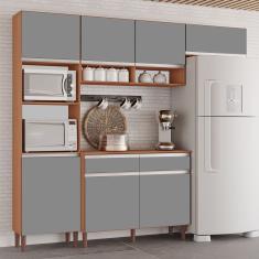 Cozinha Completa Modulada Virginia New 100% MDF Tuboarte 7 Portas e 2 Gavetas