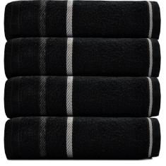 Kit 4 Toalhas Banho 100% Algodão Salão Manicure Academia SPA 68x113cm 