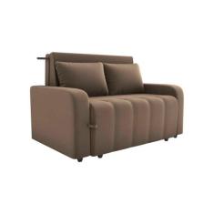 Sofá Cama 2 Lugares 138cm Amora New Cinza Matrix, Cappuccino