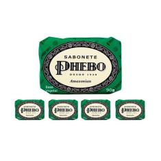 Kit 5 Sabonete em Barra 90g Amazonian Óleo de Palma Vegetal Hipoalergê