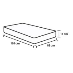 Colchão Casal Espuma D23 Pérola Brown (138x188x16) - Polar - Colchões 