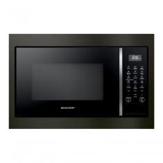 Micro-ondas de Embutir Brastemp BM146AP 32L Eclipse Collection Preto Black Inox