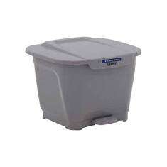 Lixeira Tramontina T-Force em Polipropileno Cinza 15 L