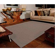 Tapete Para Sala e Quarto Felpudo Soft Casa Dona 200x250 Cinza