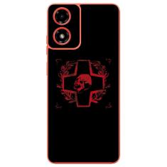 Capa Adesivo Skin023 Verso Para Motorola Moto G04S (2024)