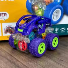 Carrinho Fricção Rotating Stunt carro 4x4 Giro 360º Miniatura com led 