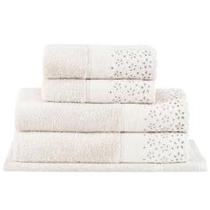 Jogo de Toalhas Buddemeyer Crystal Banho Bege 5 peças