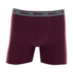 Cueca Boxer Longa Mash Ref. 070.40, Vinho, M