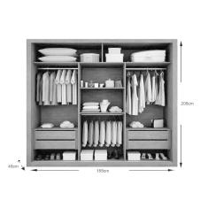 Cama Box Casal + Colchão Frontier Herval + Guarda Roupa Veneza Luxo Branco