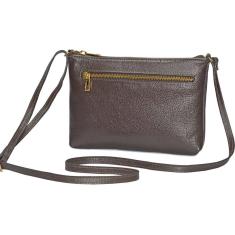 Bolsa Feminina Transversal Tiracolo Lateral Pequena Couro