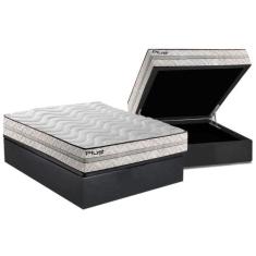 Cama Box Baú Casal: Colchão Espuma D33 Paropas Pasquale Plus Euro Pill