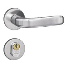 Fechadura Externa Roseta Aço Mgm Stilo Cromado