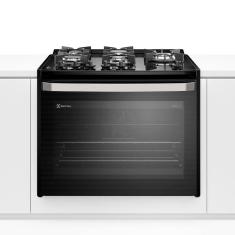Fogão de Embutir Electrolux de 05 Bocas Experience com Mesa Vidro e Grill Preto - FE5EB