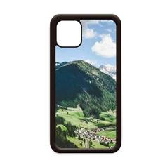 Capa Mountain City Clouds Blue Sky para iPhone 12 Pro Max para Apple Mini Mobile Case Shell