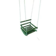 Balanço gangorra infantil madeira 40x35 Verde suporta 80kg - Shoppingn
