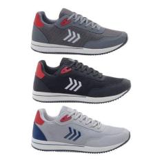Tênis Casual Masculino Confortável Original 3 Unidades - Dix, 38, Graf