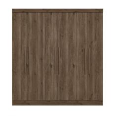 Guarda Roupa Luna 6 Portas 3 gavetas 2,22m Ebano Toq Rustico - Qmovi