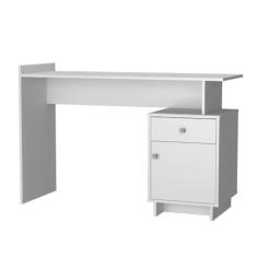 Escrivaninha Lisboa com 1 Porta e 1 Gaveta - Branco