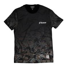 Camiseta Swag Degradê Preta Thug Nine Street Wear Cinza, G, Preto