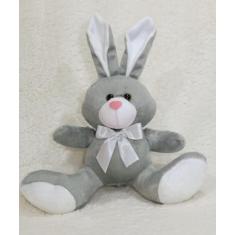 Coelho Coelhinho  De Pelúcia Velboa Da Páscoa Decoração Presente 30cm 