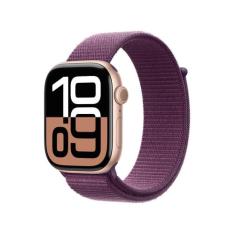 Apple Watch Series 10 GPS, Caixa Cor de Ouro Rosa de Alumínio de 46 mm