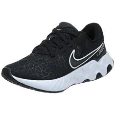 Nike Women's Stroke Running Shoe, Black White Dk Smoke Grey, 8 US
