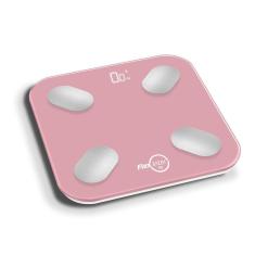 Balanca Digital Smart Corporal Bioimpedancia App Rosa FlexInter