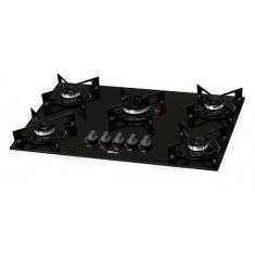 Fogão Cooktop Fischer 5Q FIT LINE Gás Mesa Vidro - 26343-57174