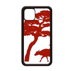 Contorno da cultura de árvore de vaca da China para iPhone 12 Pro Max capa para Apple Mini Mobile Case