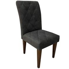 Kit 4 Cadeiras Delux Para Sala de Jantar em Sued Cinza