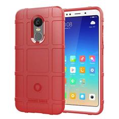 XIAOMI REDMI Note 5 Capa, Escudo Robusto, Material TPU de Fibra de Carbono, Suave Antiderrapante Macio, Anti-Impressão Digital, Capa Totalmente Protetora para XIAOMI REDMI Note 5