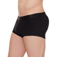Cueca Mini Boxer Preta com Enchimento Traseiro Empina Bumbum John Skul