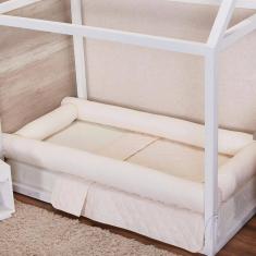 Kit para cama montessoriana de solteiro 4 rolos cinza