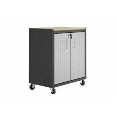 Balcão Multiúso Titanium Itatiaia 2 Portas - Preto c/ Cinza