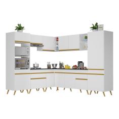 Armário de Cozinha Completa de Canto Veneza Multimóveis V2046