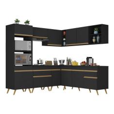 Armário de Cozinha Completa de Canto Veneza Multimóveis V2045